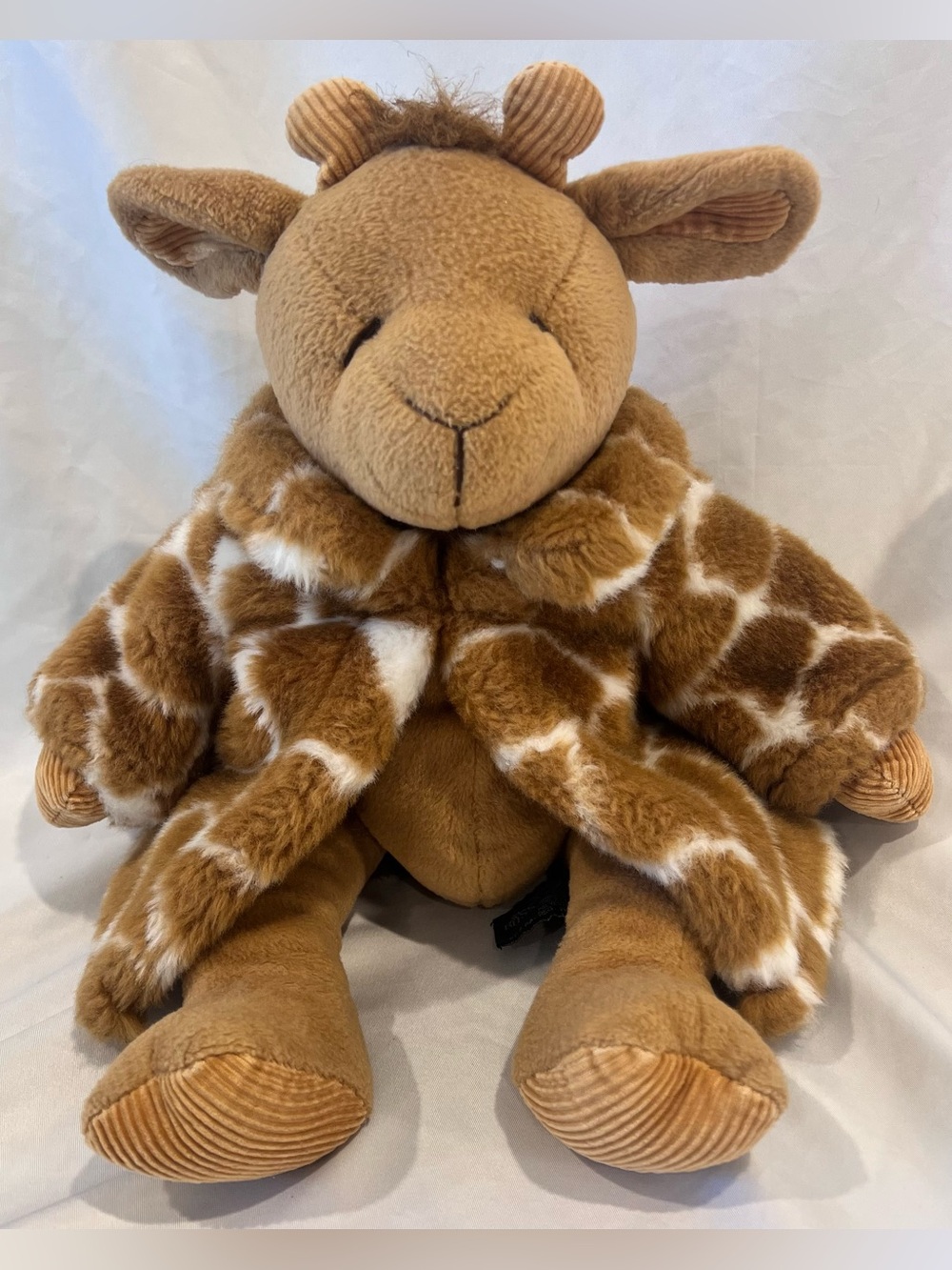 Vintage Gisella Giraffe Plush Stuffed Animal Brown Cream 16”